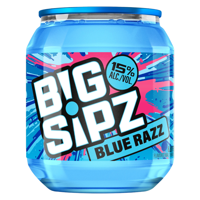 Big Sipz Blue Razz Cup 200ml 15% ABV