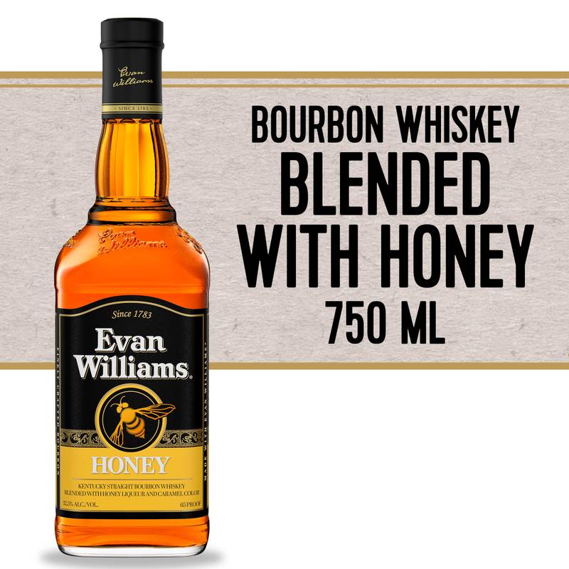 Evan Williams Honey 750ml (65 Proof)