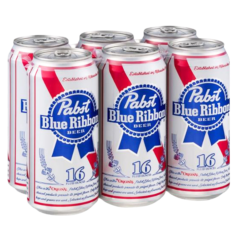 Pabst Blue Ribbon 6pk 16oz Can 4.6% ABV