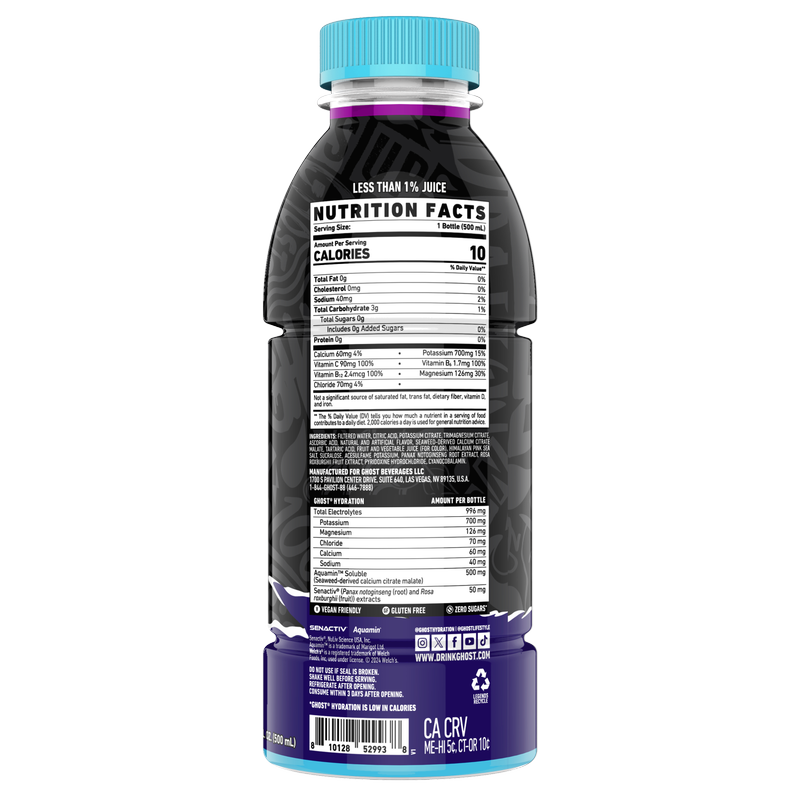 GHOST HYDRATION Welch's Grape 16.9oz Btl