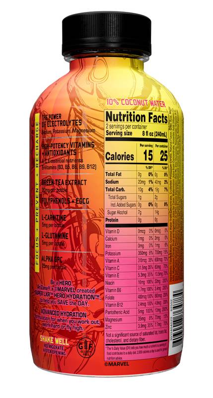 Super LXR Hero Hydration Dragon Fruit Watermelon 16oz 16oz Btl
