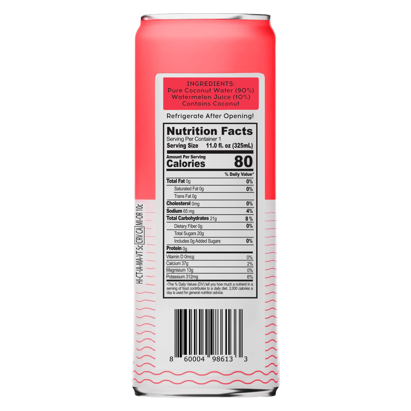 100 Coconuts Pure Watermelon 11oz Can
