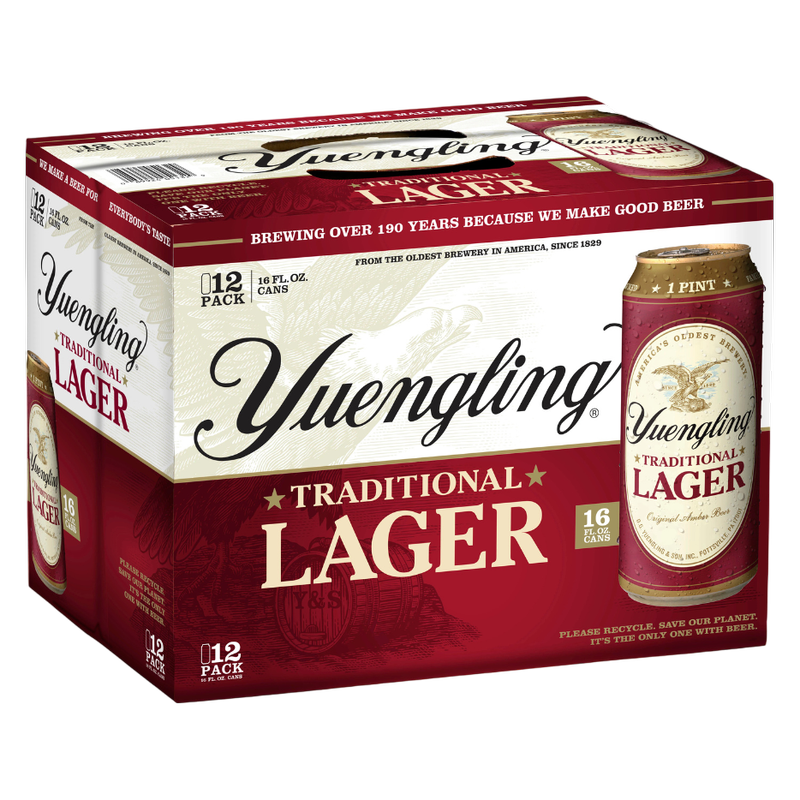 Yuengling Lager 12pk 16oz Can 4.5% ABV