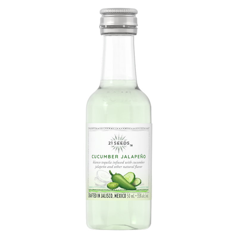 21 Seeds Cucumber Jalapeno Tequila 50ml Bottle