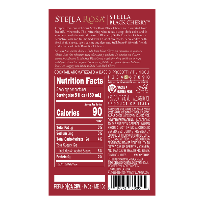Stella Rosa Black Cherry 750ml