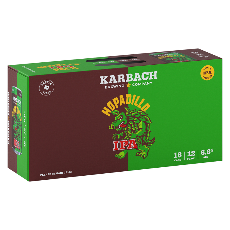 Karbach Hopadillo IPA 18pk 12oz Can 6.6% ABV