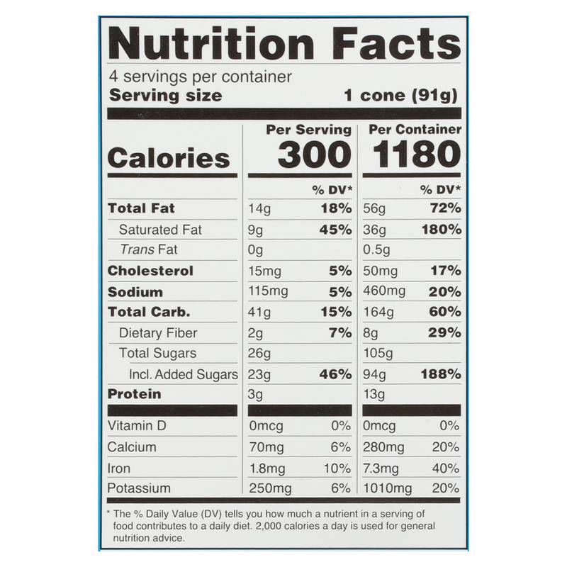 Blue Bunny Brownie Bomb Load'd Cones 4ct