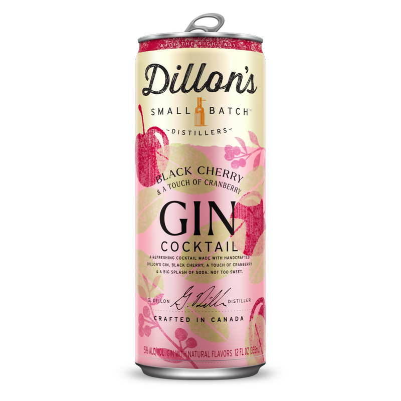 Dillon's Black Cherry and Cranberry Gin Cocktail 5% ABV