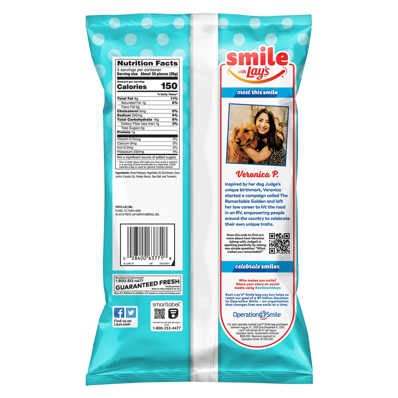 Lay's Poppables Sea Salt Potato Snacks 5oz