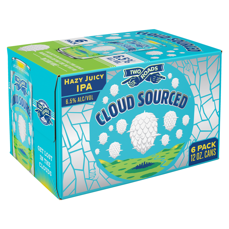 Two Roads Cloud Sourced Hazy IPA 6pk 12oz Can 6.5% ABV