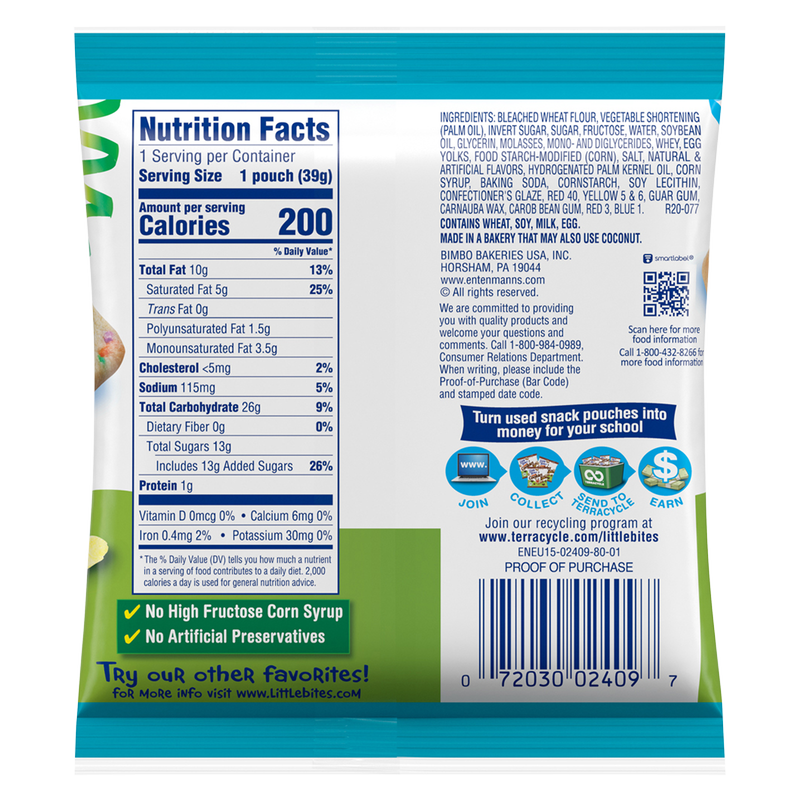 Entenmann's Little Bites Soft Baked Mini Party Cake Cookies 4ct