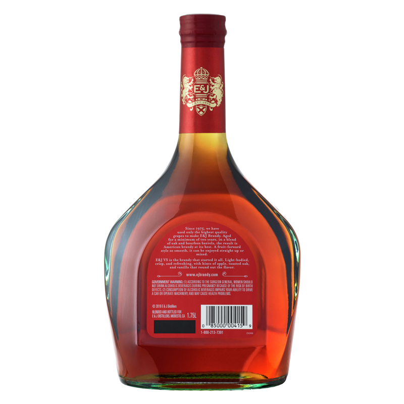 E&J VS Brandy 1.75L (80 Proof)