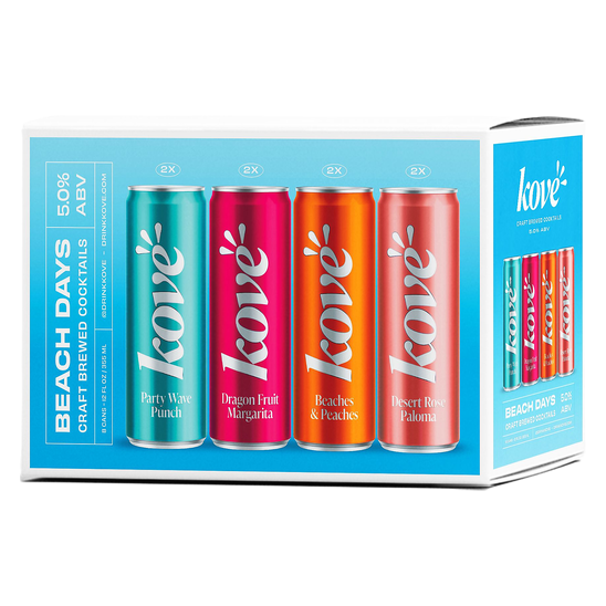 Kove Hard Yerba Mate Beach Days Variety (8PKC 12 OZ)