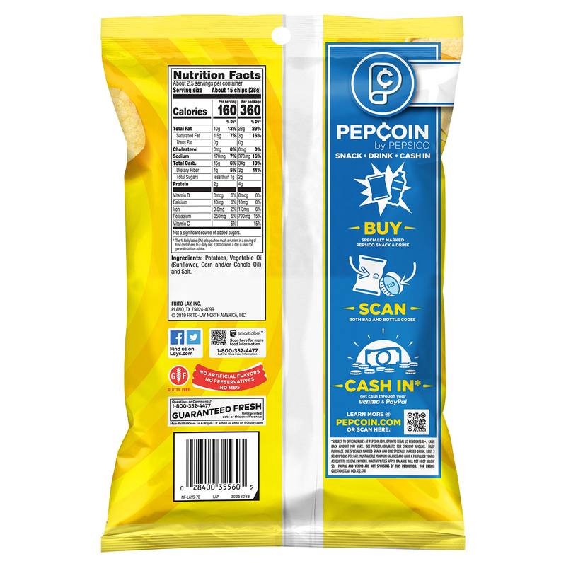 Lay's Classic Potato Chips 2.25oz