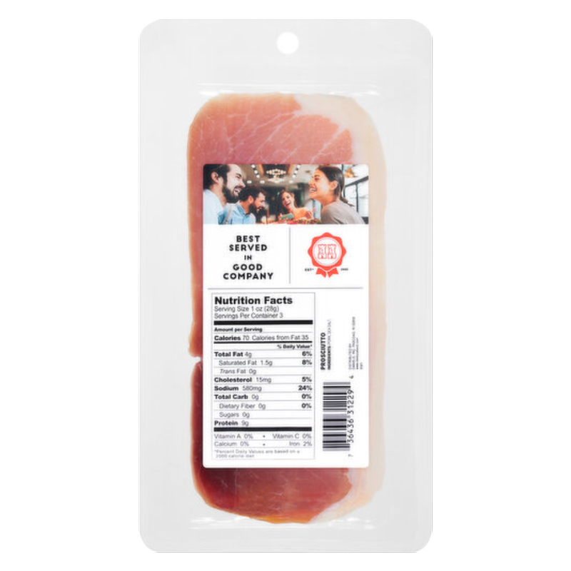 Del Duca Sliced Prosciutto - 3oz