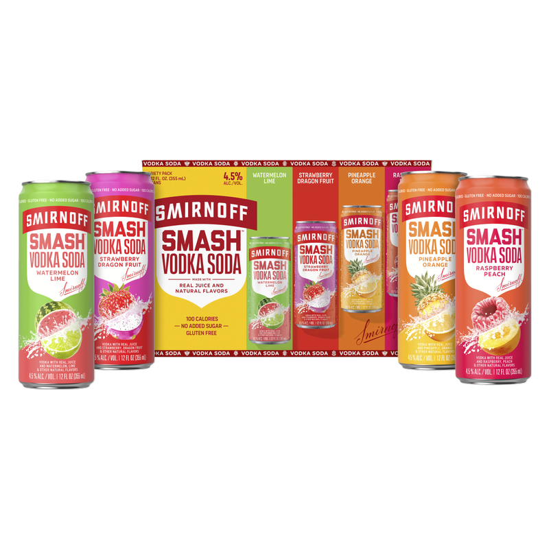 Smirnoff SMASH Vodka Soda Pack