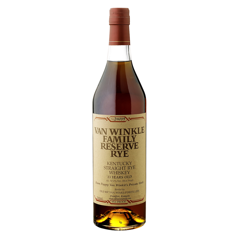 Pappy Van Winkle 13 Year Rye Whiskey 750ml (95.6 Proof)