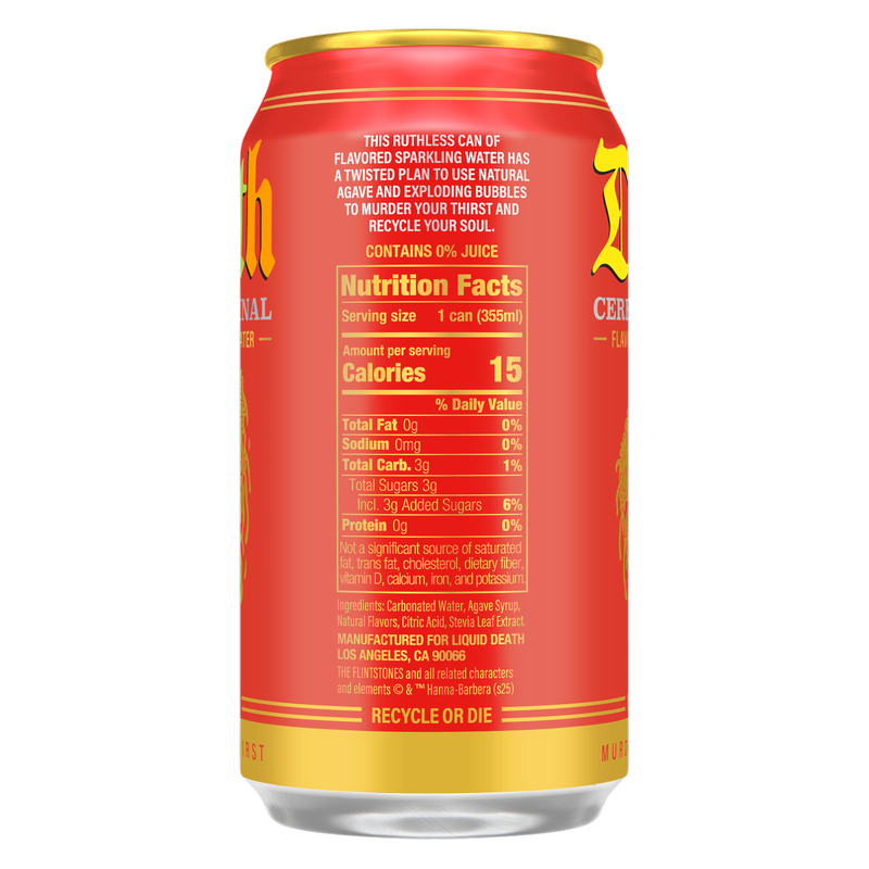 Liquid Death Fruity Pebbles Cereal Criminal Sparkling Water 6pk 12oz Can