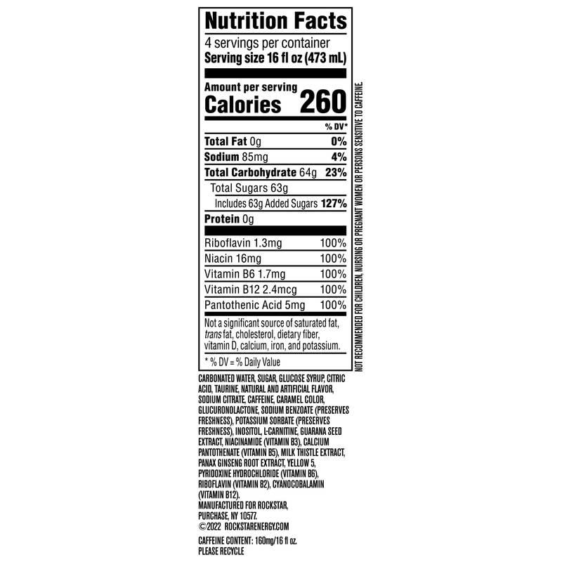 Rockstar Original 4ct 16oz Can- XL