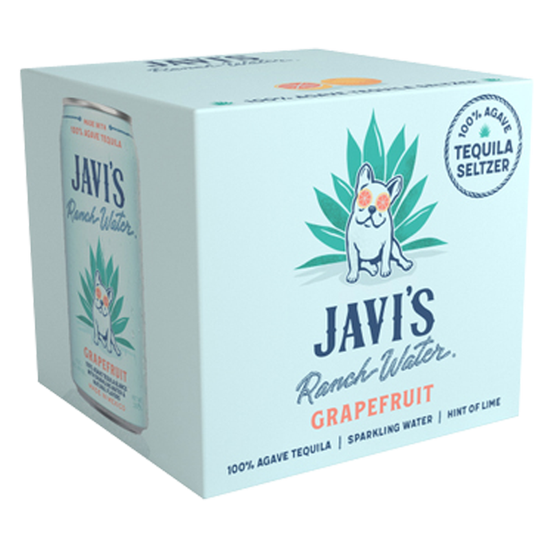 Javi's Ranchwater Grapefruit Tequila Seltzer 4pk 355ml Can 4.5% ABV