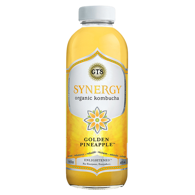 GT's Golden Pineapple Kombucha 16oz Btl