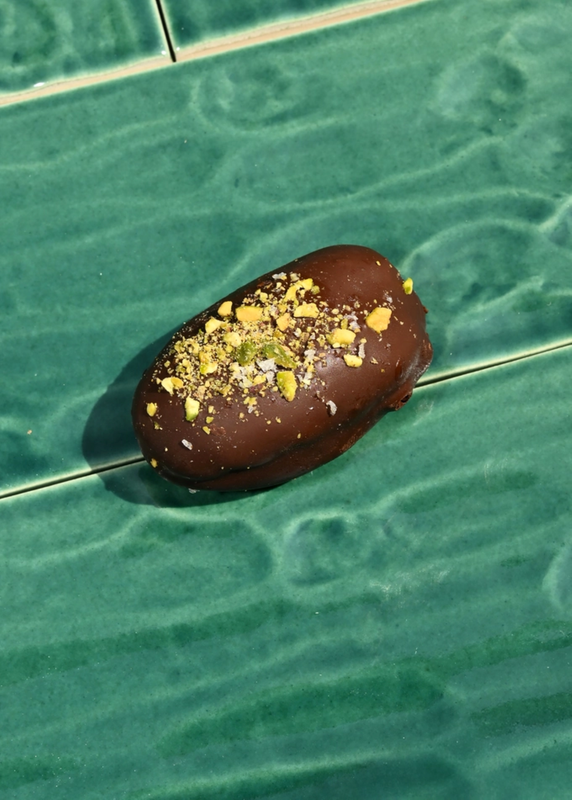 Gato Dates Chocolate Covered Dates with Pistachio Butter, 3.791 oz