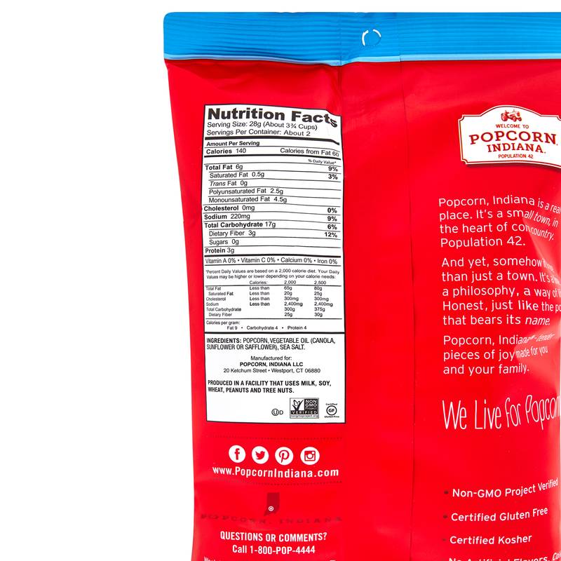 Popcorn Indiana Sea Salt 2.1oz