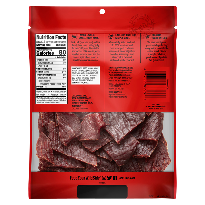 Jack Link's Teriyaki Beef Jerky 3.25oz