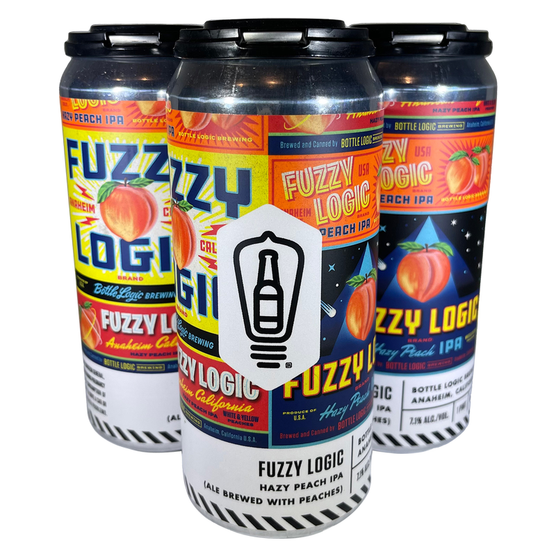 Bottle Logic Brewing Fuzzy Logic Hazy Peach IPA 4pk 16oz Cans