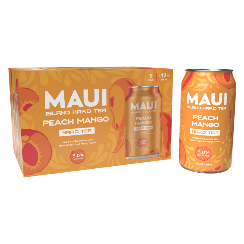 Maui Hard Tea Peach Mango 6PKC