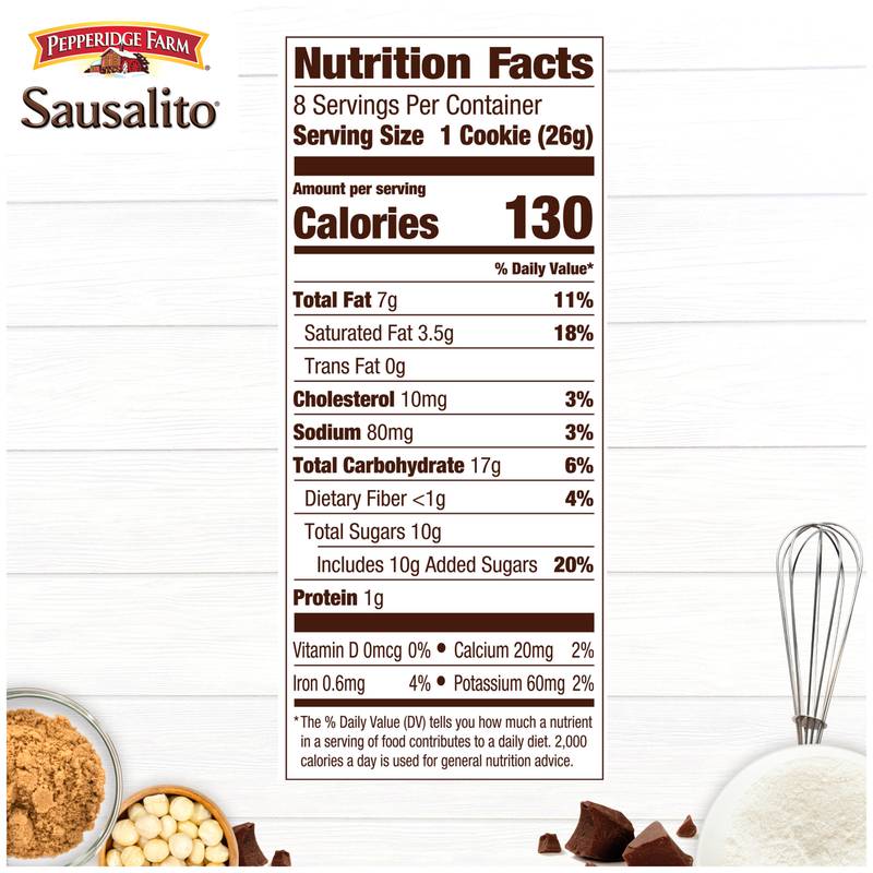 Pepperidge Farm Sausalito Milk Chocolate Macadamia Cookies, 7.2oz