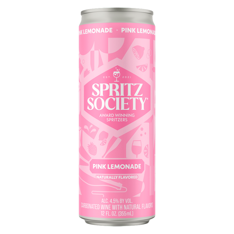 Spritz Society Pink Lemonade 4pk 12oz Cans 4.5% ABV