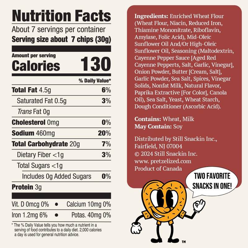 PRETZELIZED™ Pita Chips Buffalo, 7oz