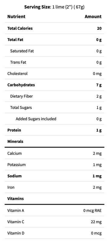 Organic Small Lime - 1ct