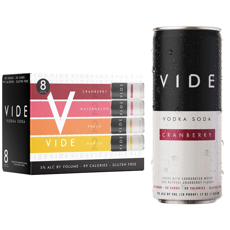 VIDE Variety Vodka Soda 8pk 12oz Can 5% ABV