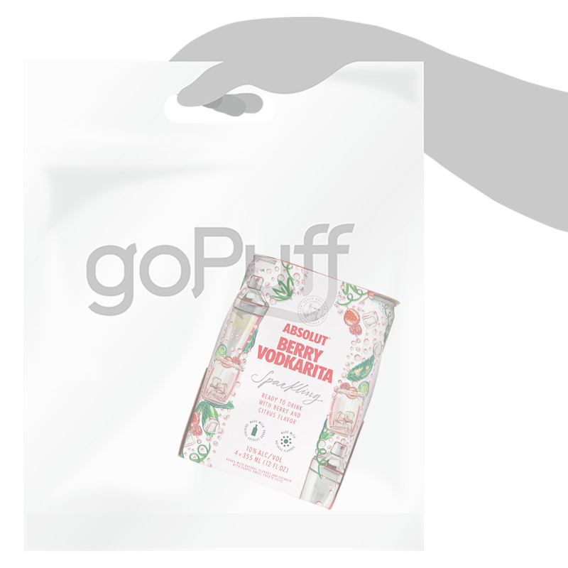 Absolut Berry Vodkarita 4pk 12oz Can 10.0% ABV