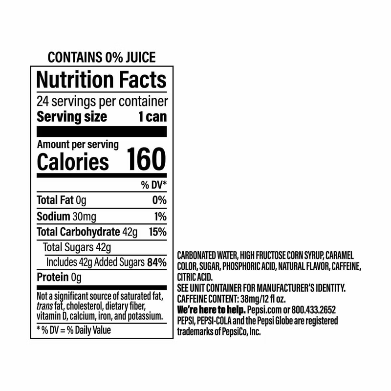 Pepsi Wild Cherry 24pk 12oz Can