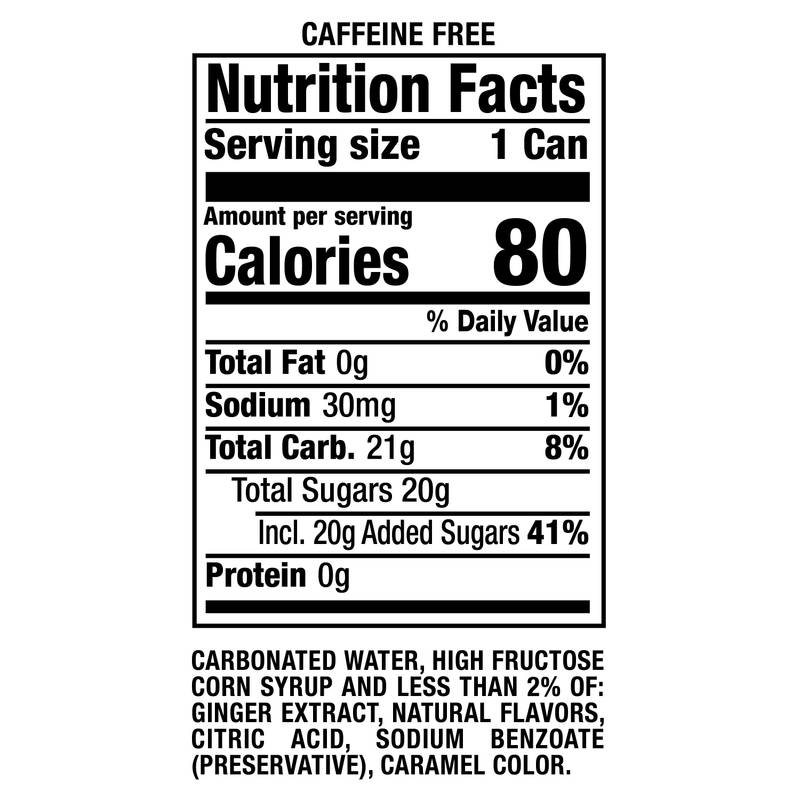 Canada Dry Ginger Ale 6pk 7.5oz Mini Can