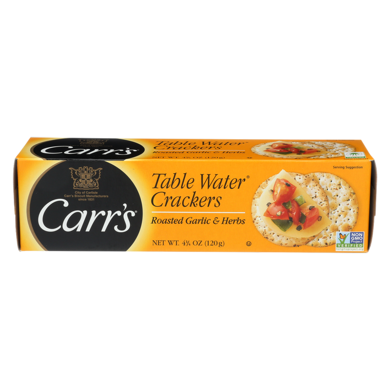 Carr's Table Water Crackers W/Garlic 4.25oz
