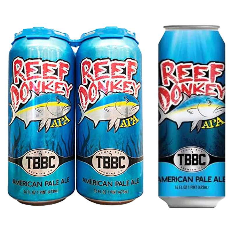 Tampa Bay Reef Donkey American Pale Ale 4pk 16oz Can 5.5% ABV