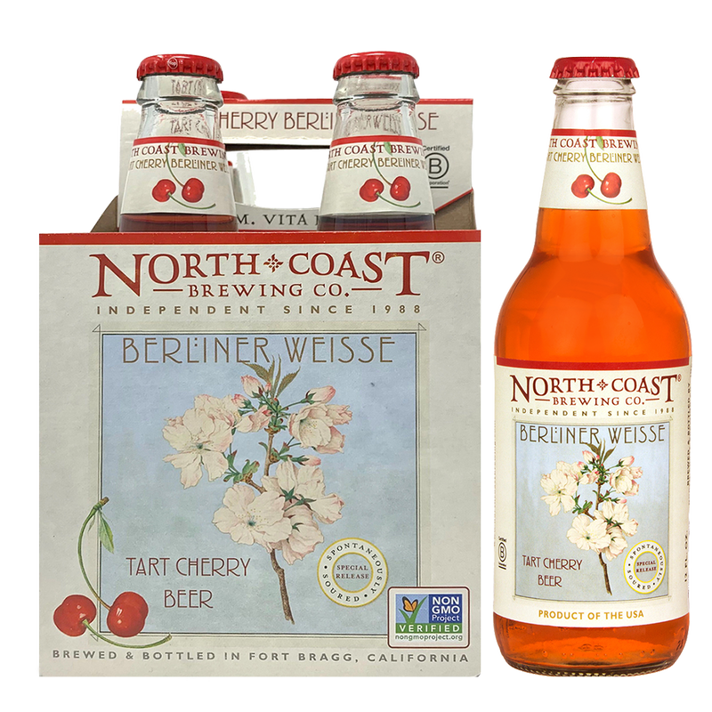 North Coast Cherry Berlinerweisse 4pk 12oz Btl 4.0% ABV