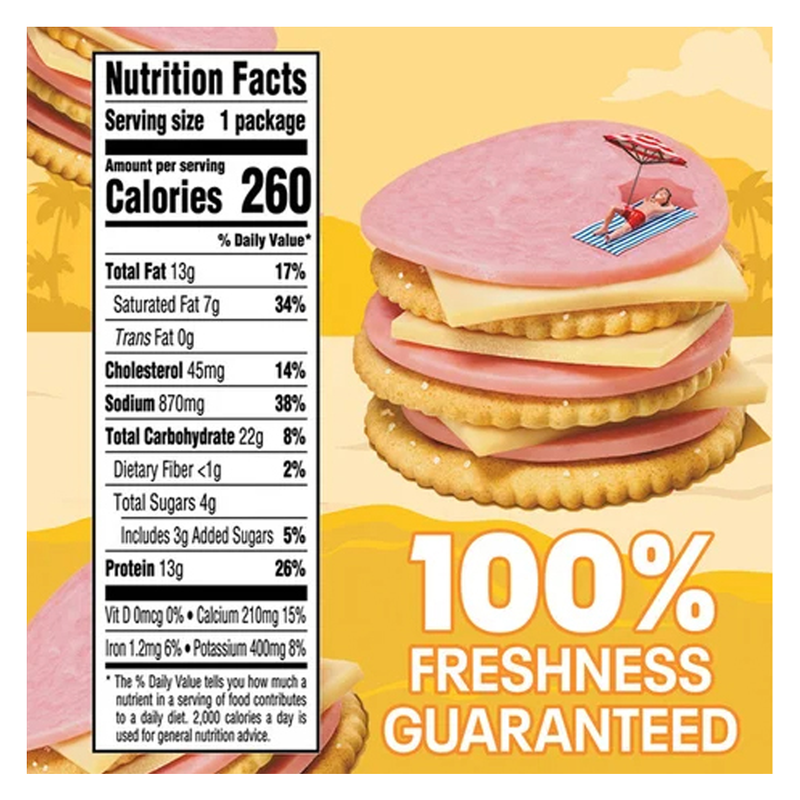 Lunchables Ham & Swiss Cheese Cracker Stackers - 3.2oz