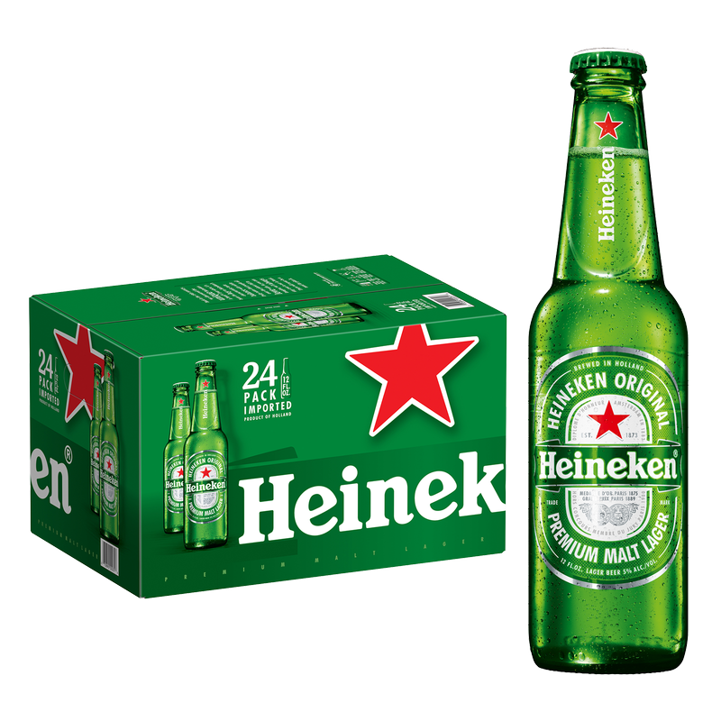 Heineken 24pk 12oz Btl 5.0% ABV