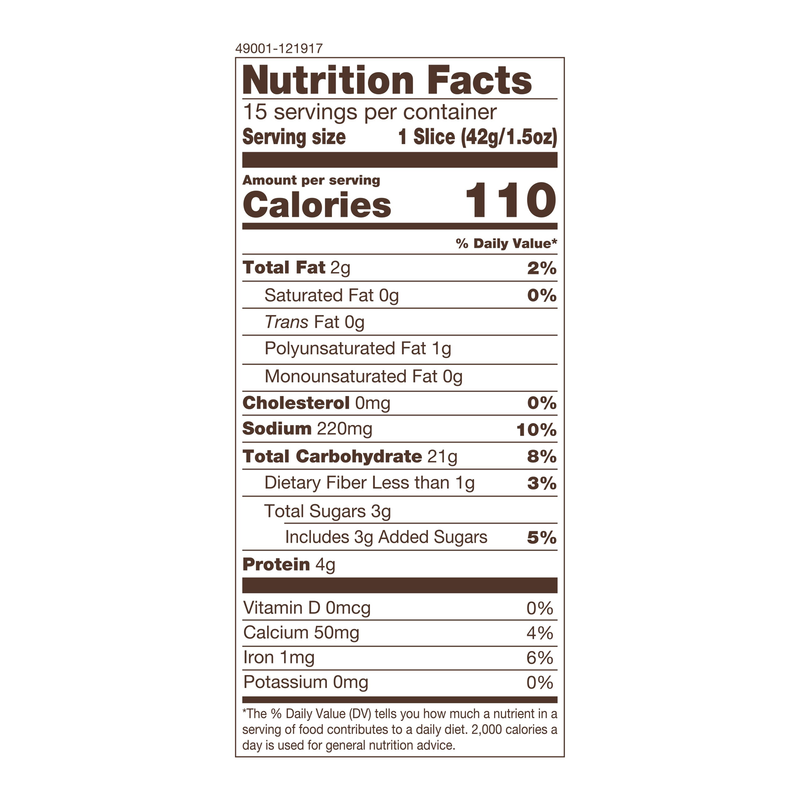 Nature's Own Perfectly Crafted Multigrain Thick Sliced Bread - 22oz