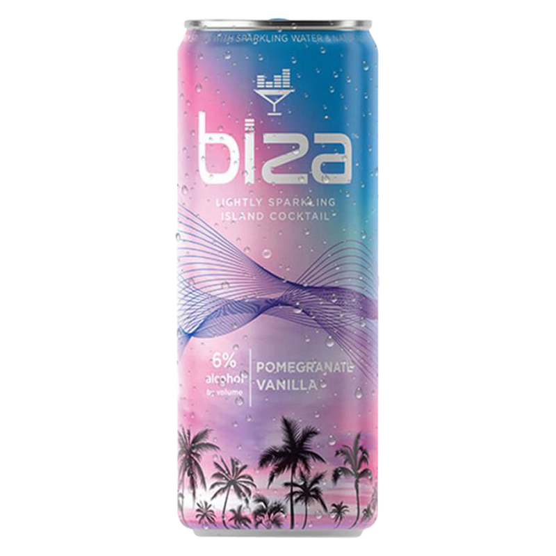 Biza Pomegranate Vanilla 4pk 12oz Cans