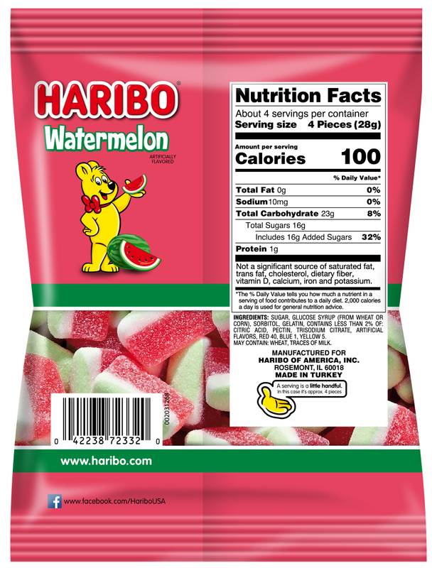 Haribo Watermelon, 4.1oz
