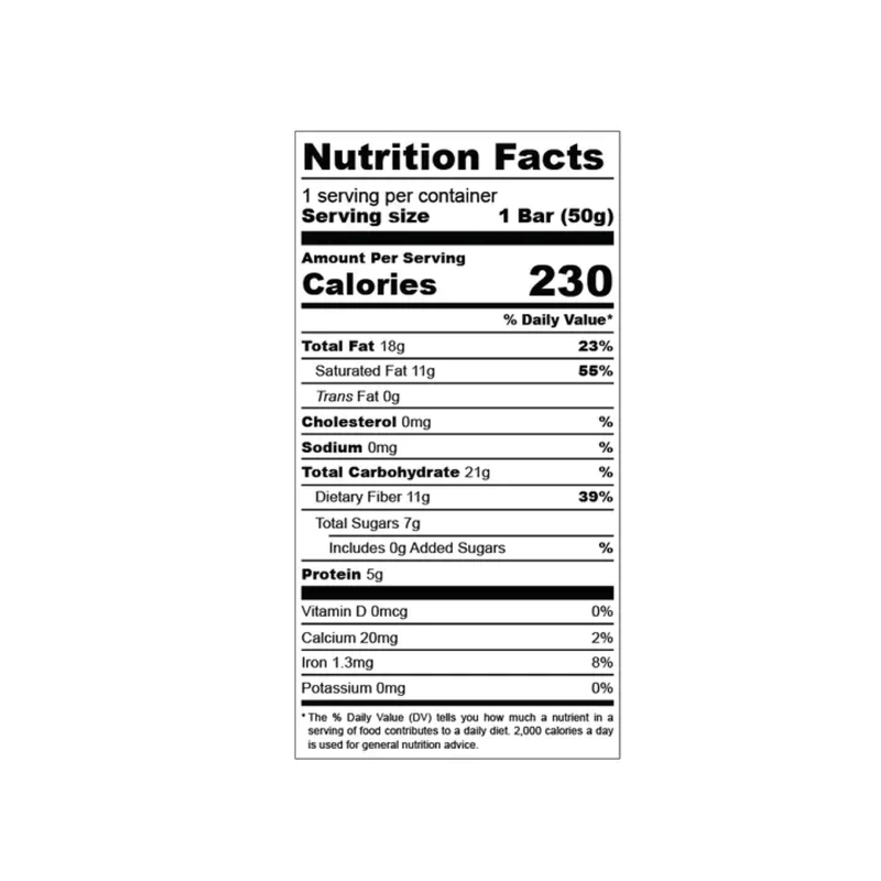The Conscious Bar Date Sweetened Smooth Dark, 1.8 oz