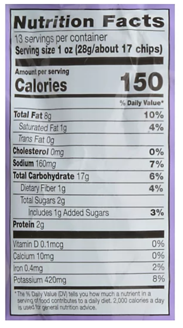 Hawaiian Sweet Maui Onion Kettle Style Potato Chips 13oz