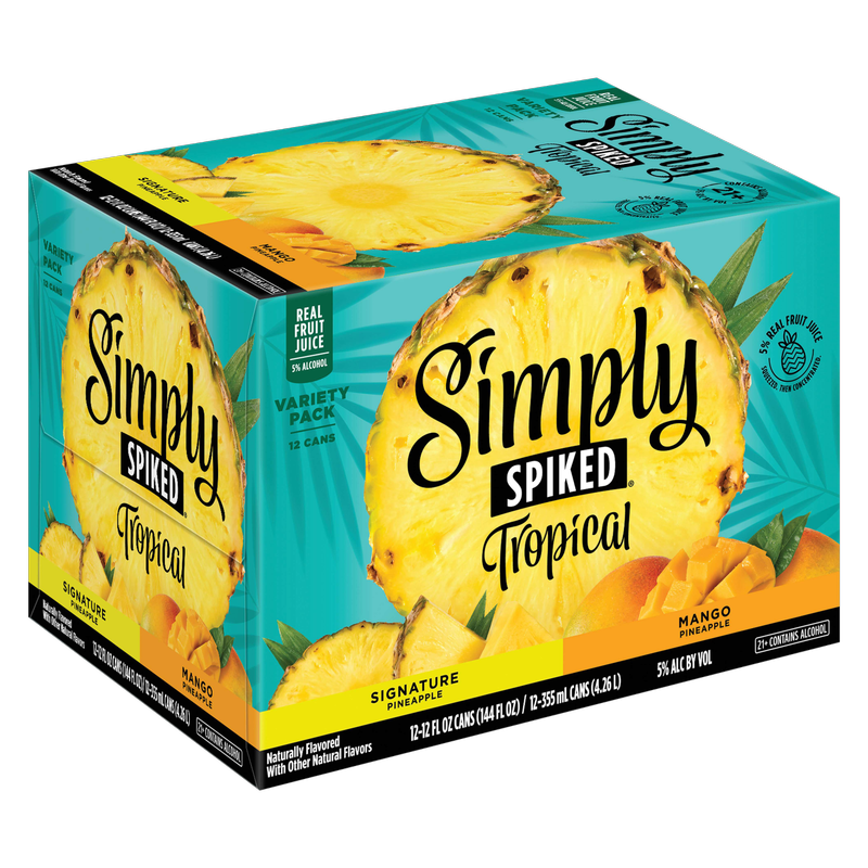 Simply Spiked Tropical Variety Pack 12pk 12oz Can