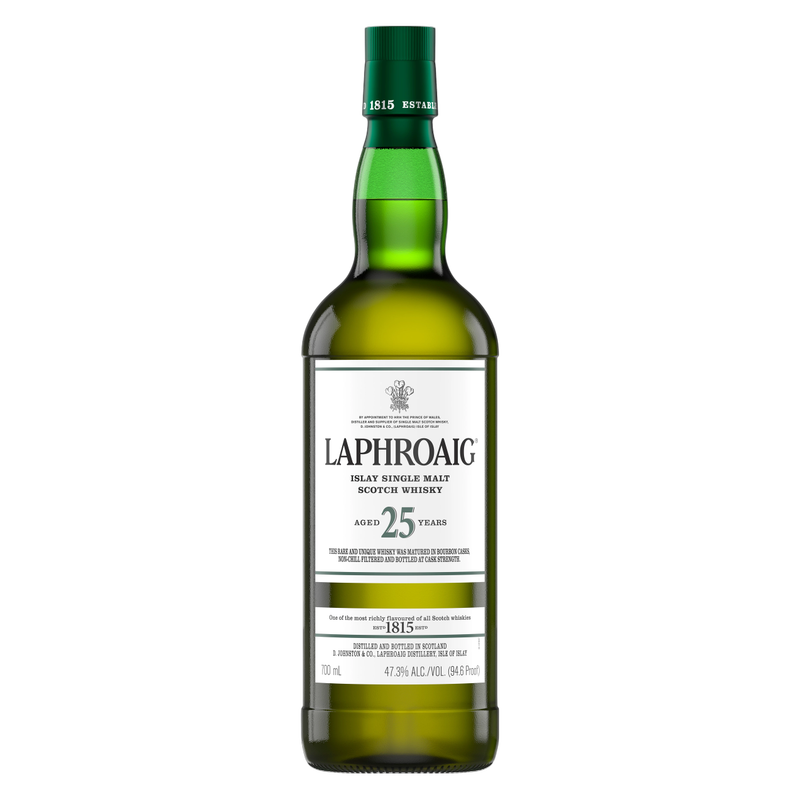 Laphroaig 25 Year Scotch 700ml Bottle